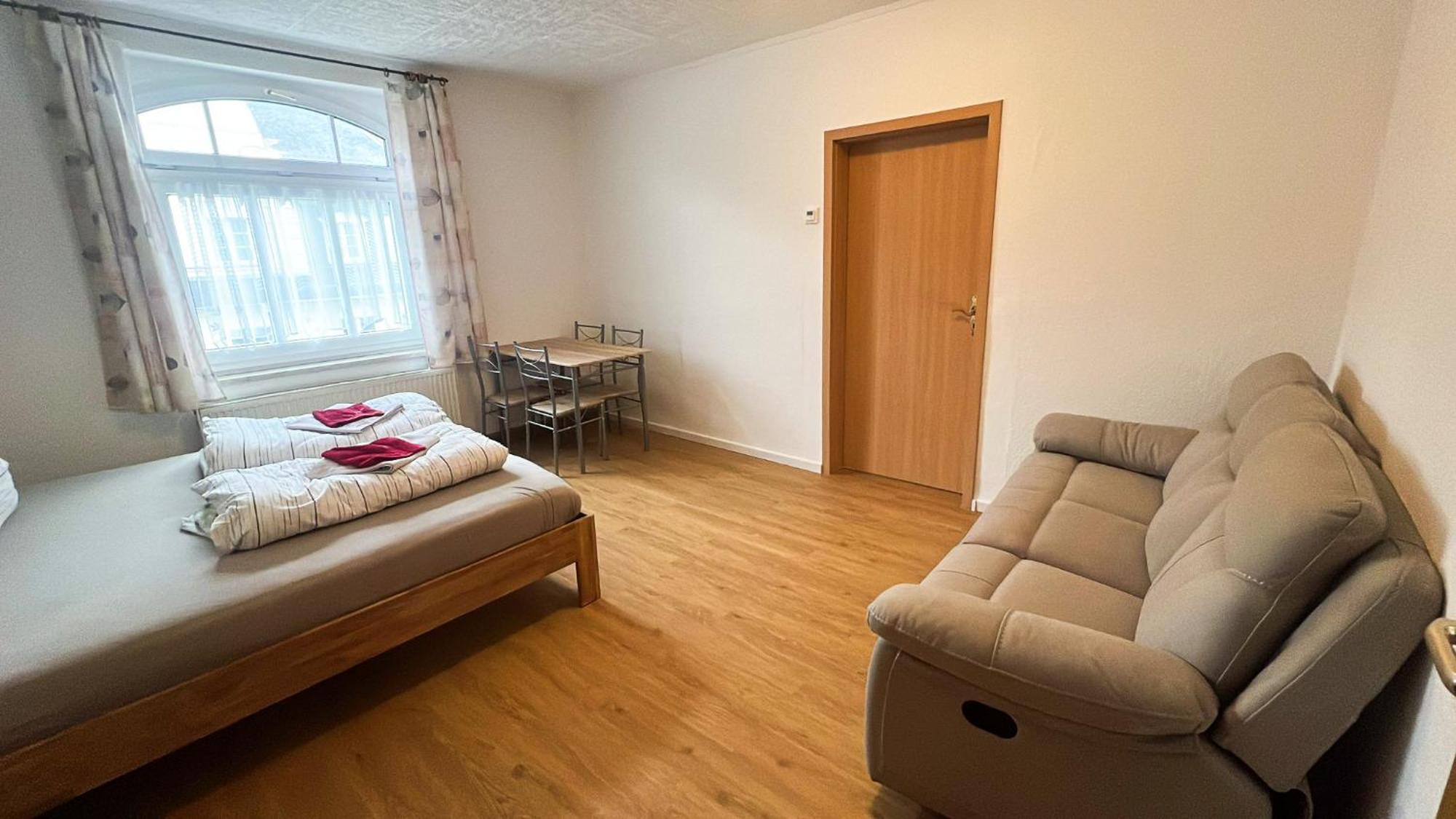 Grosse & Voll Ausgestattete Apartments, Studios, Doppelzimmer, Workspace, Parkplatz, Netflix, Prime & Schnelles Wifi In Ruhiger Lage Mit Garten Рудольштадт Номер фото